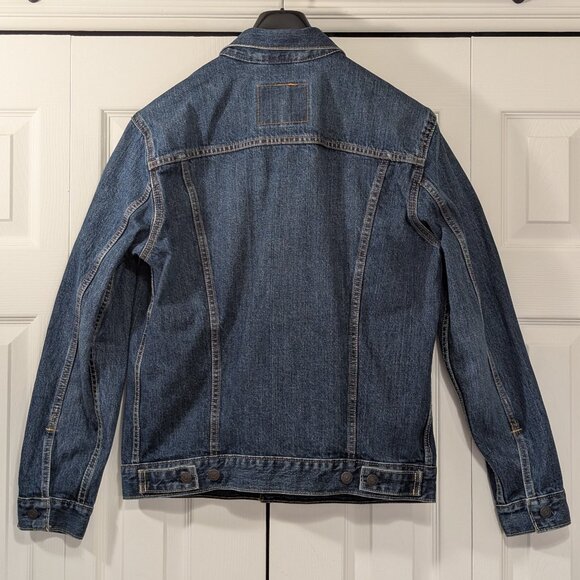Levi's Men's Classic indigo Jean Jacket with button closure - Denim- Size M - Picture 2 of 13